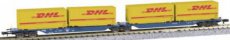 23729 DB set met 2 containerwagens "DHL", TpV.