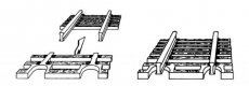22215 Sleeper end piece for flexible track.