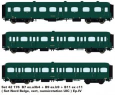 42176 Set Nord Belge nummering UIC TpIV.