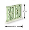 67066 67066 Structure pour pont de ville, 2 voies, h = 7,8 cm.