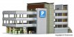 43804 43804 Spoor HO, Parkeergarage met 3 parkeerdekken.