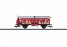 48424 H0 Christmas Car for 2024 Prototype: Type Tms 851 sliding roof gondola with brakeman’s cab and hand brake as a privately owned car of the Christmas Ra