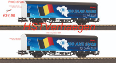 27904 Spoor HO, NMBS, gesloten goederenwagen „100 Jaar NMBS“, met AC wielen.