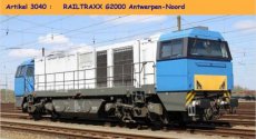 3040.05 Spoor HO, RAILTRAXX G2000 Antwerpen-Noord, AC ~ dig.Sound.
