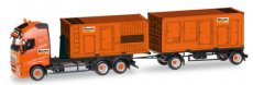 307031 VOLVO FH GL XL hook lift trailer with 2 generators "BOELS".