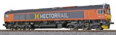 31284 Diesellocomotief, H0, Hectorrail T66 713, grijs/oranje, aflevering VI, DC/AC.