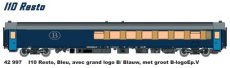42997 Spoor HO, NMBS, I10 Resto, Blauw, met groot B logo, TpV.