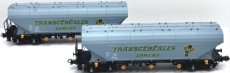 45.376 Track HO, NMBS, Set A, 2 grain wagons 'MAFERI'.