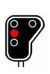 BL66.400 BL66.400 NMBS semaphore with round signaling plate with 4 lamps.