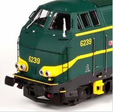 9124.02 VB-9124.02 Spoor HO, NMBS 6239, stelplaats "Aalst", TpIV, DCC.
