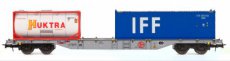 54.131 54.131 NMBS Containerwagen "Sgns" beladen mit Huktra + IFF.