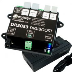 DR5033 3 Ampère DCC booster - Inclusief regelbare voeding! (15 - 24 Volt).