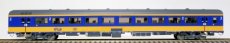 EX1158 NS ICRm (traject Amsterdam-Brussel Hsl) Bpmz10 rijtuig, kleur geel/blauw, logo NS - NMBS, inclusief werkende verlichting en geplaatste personen