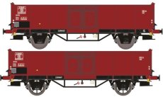 EX23980 Spoor HO, NMBS, Set van 2, B 2289135 met schijfwielen en B 2289167 met spaakwielen, tijdperk III.