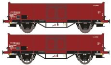 EX23982 Spoor HO, NMBS, Set van 2,  EUROP 501 8 530-9 met schijfwielen en EUROP 501 8 518-4 met spaakwielen, tijdperk IIIc.