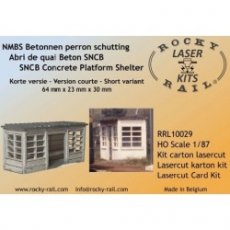 RRL10029 NMBS Betonnen perron schutting, Lasercut.
