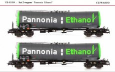 81084 Spoor HO, CZ-WASCO, Set 2 wagons "Pannonia Ethanol".
