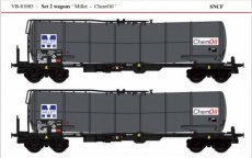 VB-81085 81085 Track HO, SNCF, Set of 2 wagons "Millet - ChemOil".