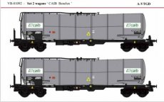 VB-81092 81092 Track HO, A-VTGD, Set of 2 wagons "CAIB Benelux".